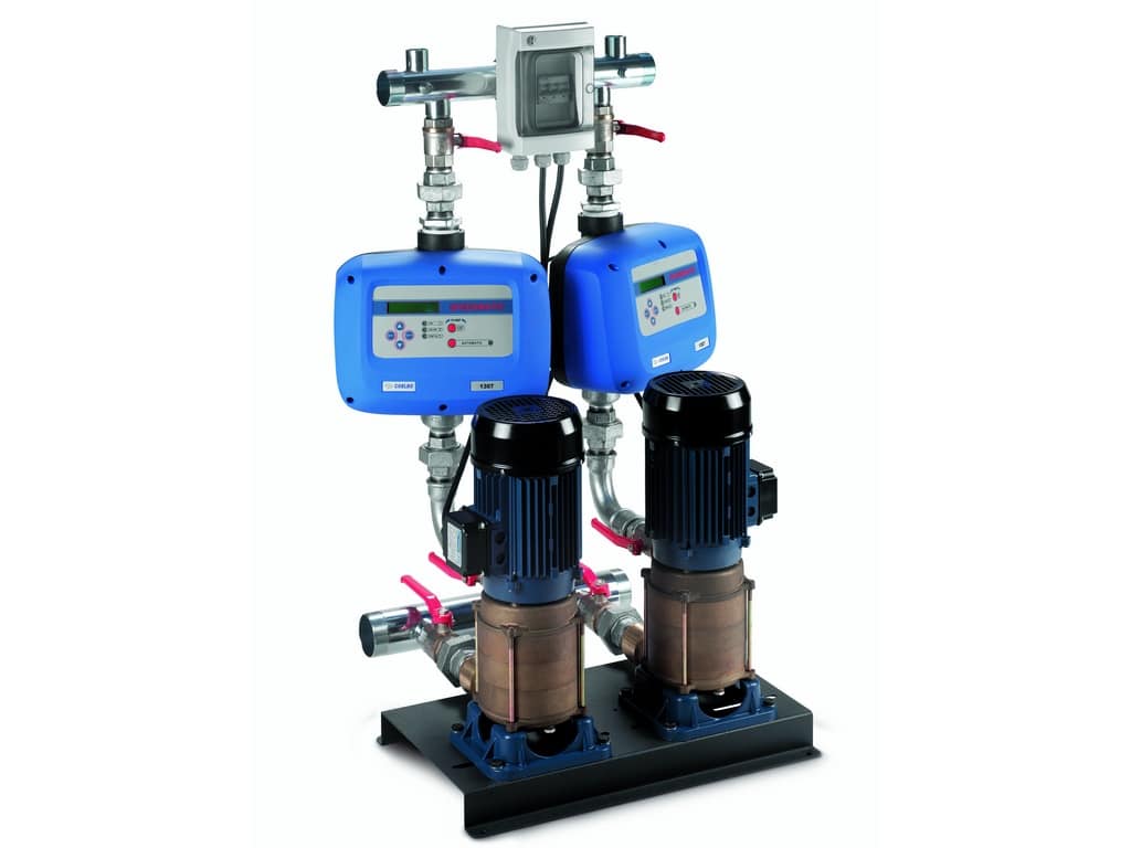 Gruppo di pressione Osip MCV-G con due pompe verticali e inverter